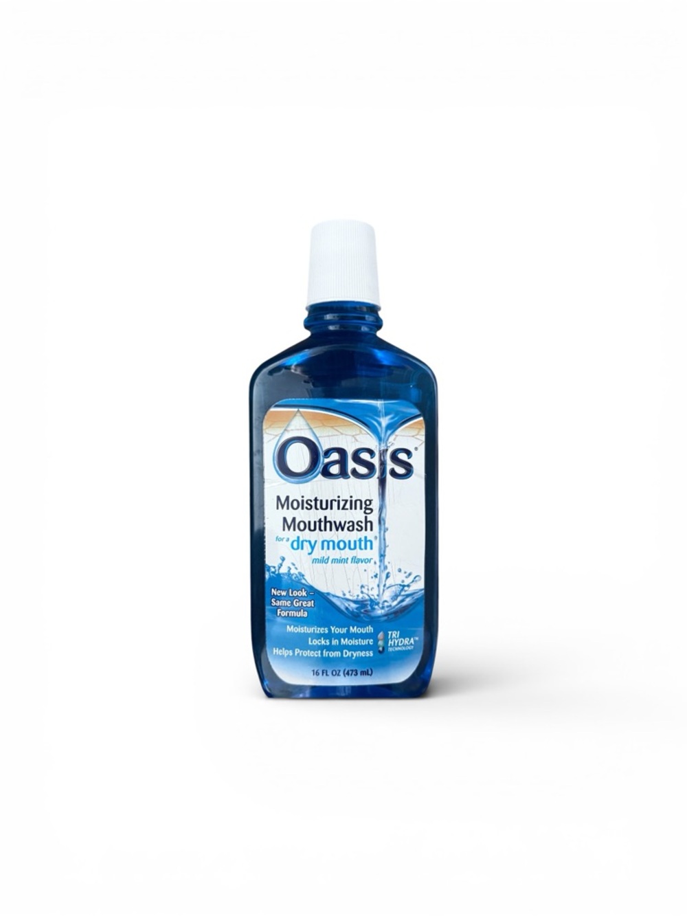 Oasis Moisturizing Mouthwash for Dry Mouth Mild Mint Tri Hydra Technology, 16oz